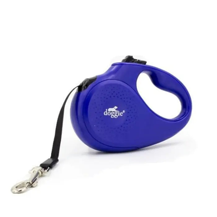 Doggie Master Large Retractable Dog Leash Royal Blue 5m