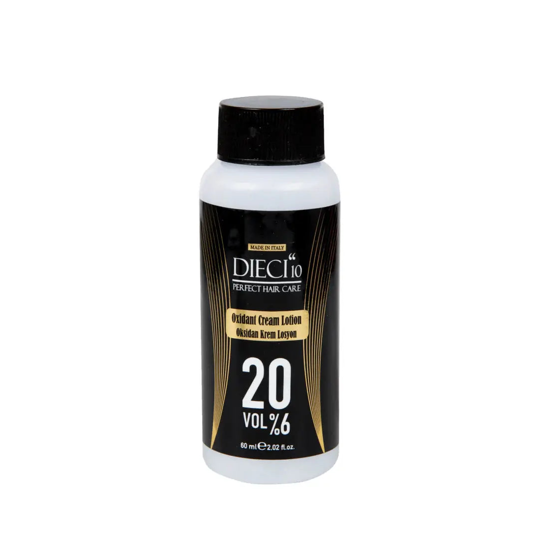 Dieci 20 Vol 6% Developer Cream for Hair Color 60ml