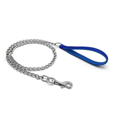 Lion Pet Soft Handle Chain Dog Leash for Secure Control 120cm