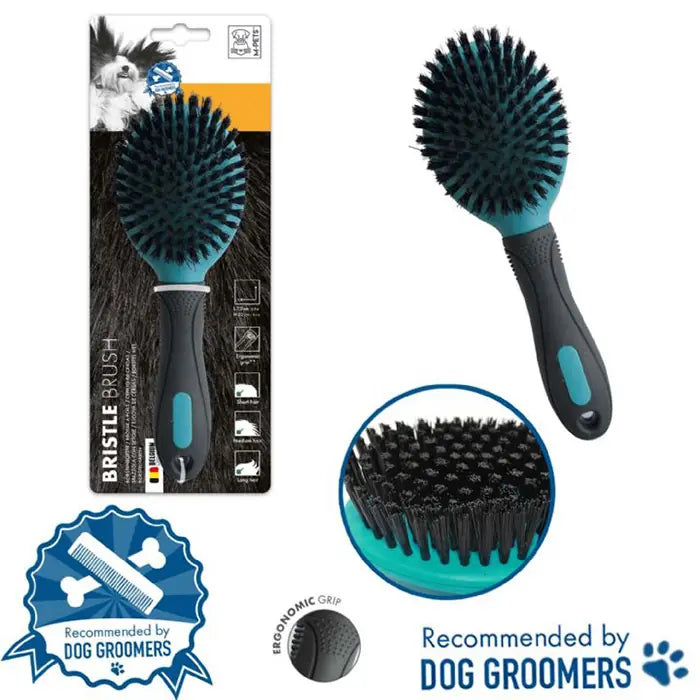 M-Pets Bristle Single Sided Dog Brush for Grooming 7.5x22cm