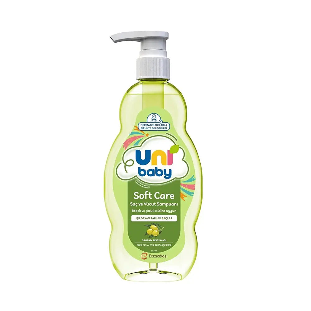 Uni Baby Soft Care Shampoo with Olive Oil for Gentle Cleansing 700ml