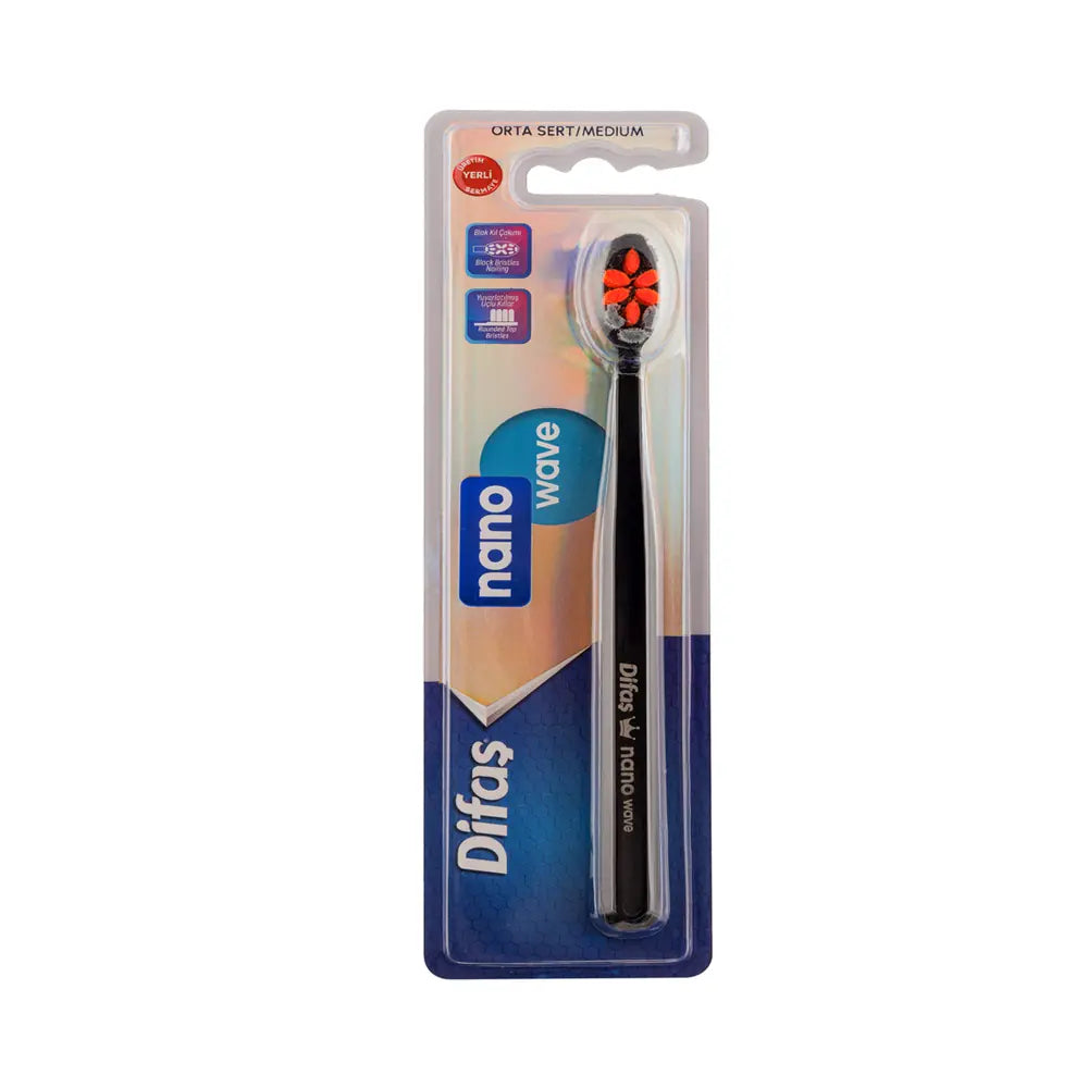 Difas Nano Wave Toothbrush Medium Bristles 1 Count