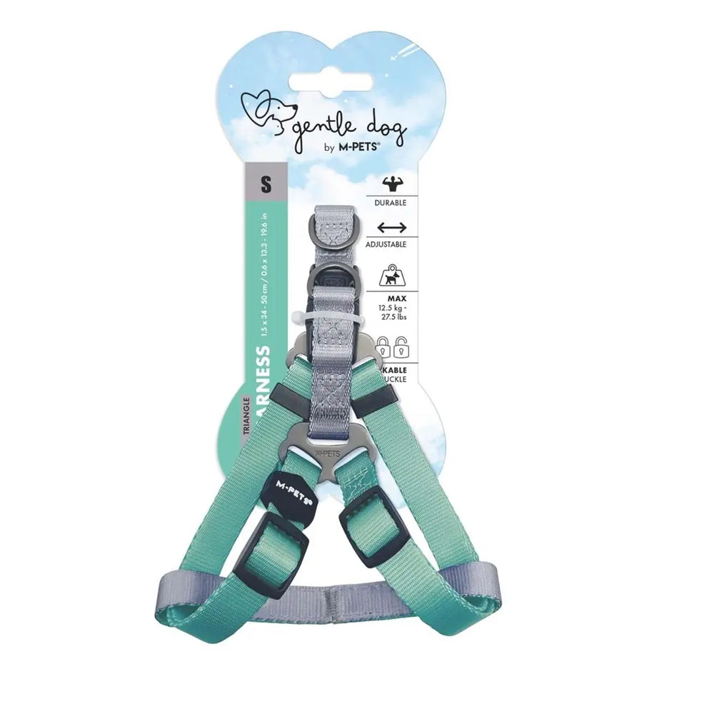 M-Pets Gentle Triangle Dog Harness Green Small