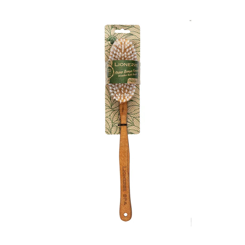 Lionesse Wooden Bath Brush 024 Exfoliating Body Scrubber 1 Piece