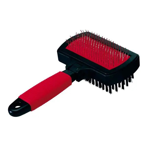 Ferplast Gro 5982 Double-Sided Pet Grooming Brush for Cats & Dogs, 17cm