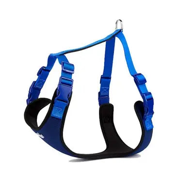 Doggie Air Pad Woven Dog Harness Royal Blue XXLarge 70-95 cm