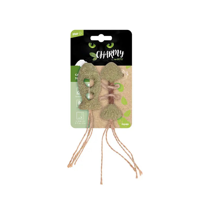M-Pets Charmy Fishes Catnip Cat Toy for Active Play