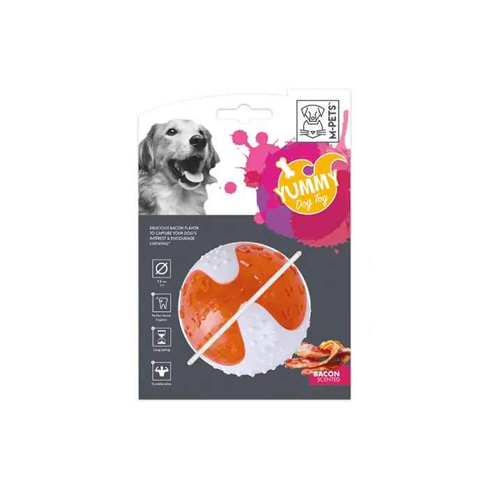 M-Pets Yummy Ball Meat Flavored Rubber Dog Toy