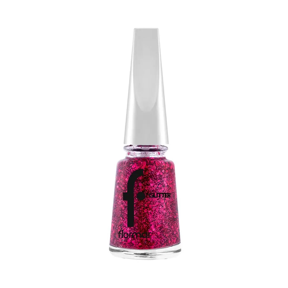 Flormar Glitter Nail Enamel GL03 Ruby Light 11ml