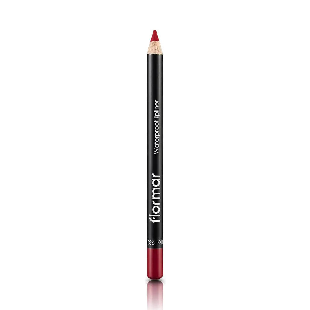 Flormar Waterproof Lip Liner 233 Dramatic Red Lip Pencil