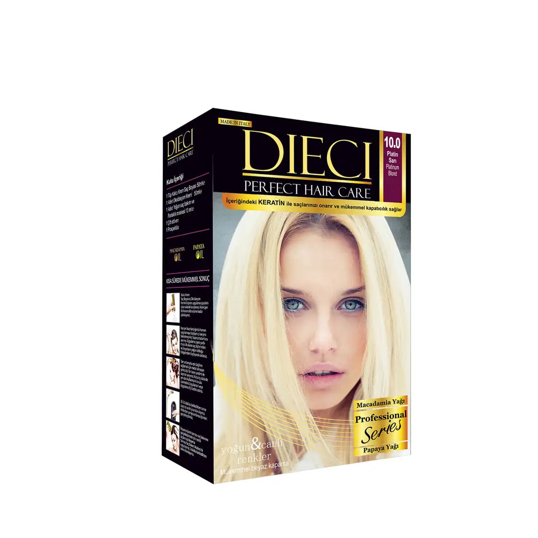 Dieci Perfect Kit Hair Color 10-0 Platinum Blonde
