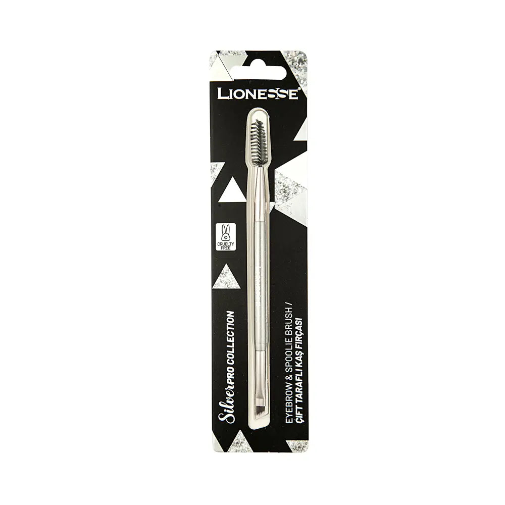 Tarko Lionesse Silver Collection Dual-Sided Eyebrow Brush 5128