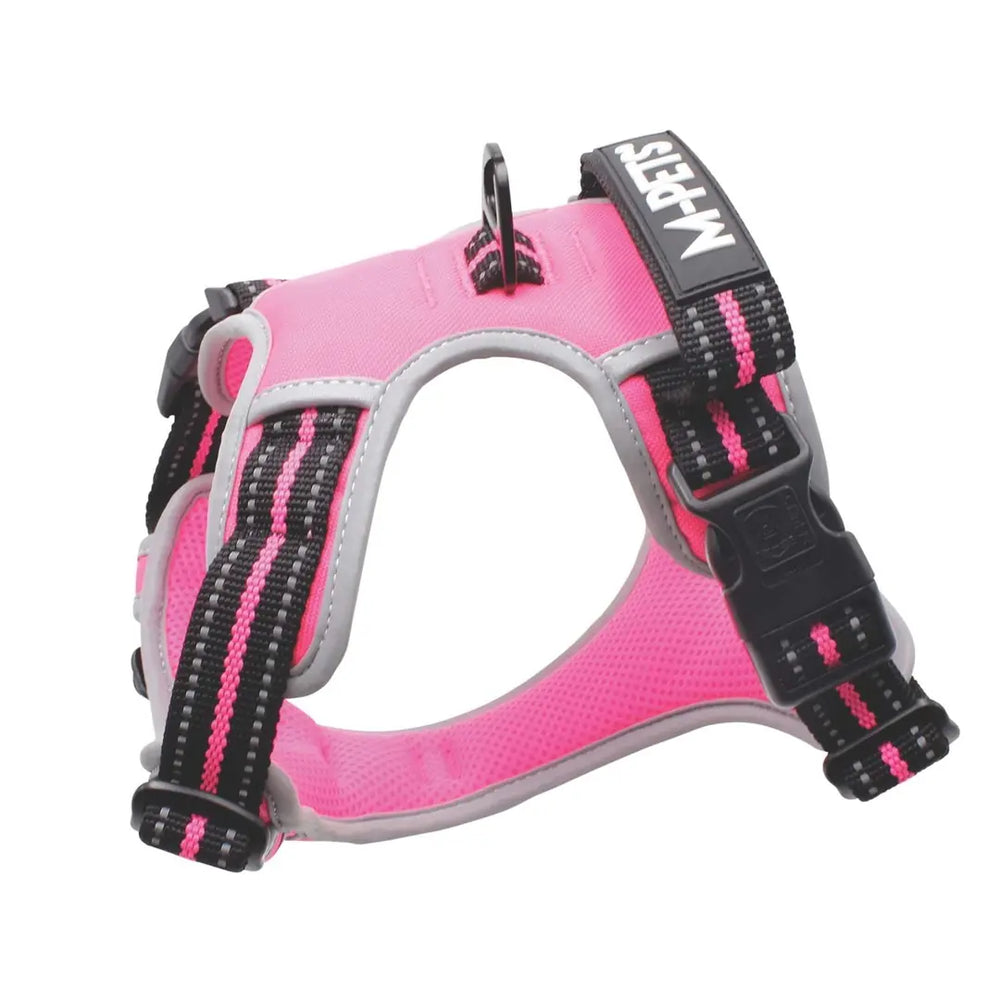 M-Pets Hiking Reflective Soft Dog Harness Pink XL