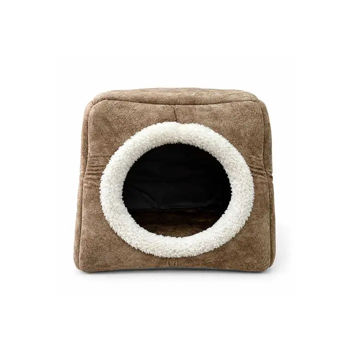Petpretty Comfort 3-in-1 Convertible Cat Bed in Beige