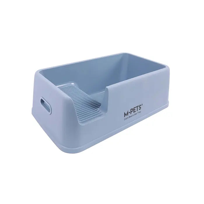 M-Pets Terra Cat Walk Open Litter Box Ocean Blue