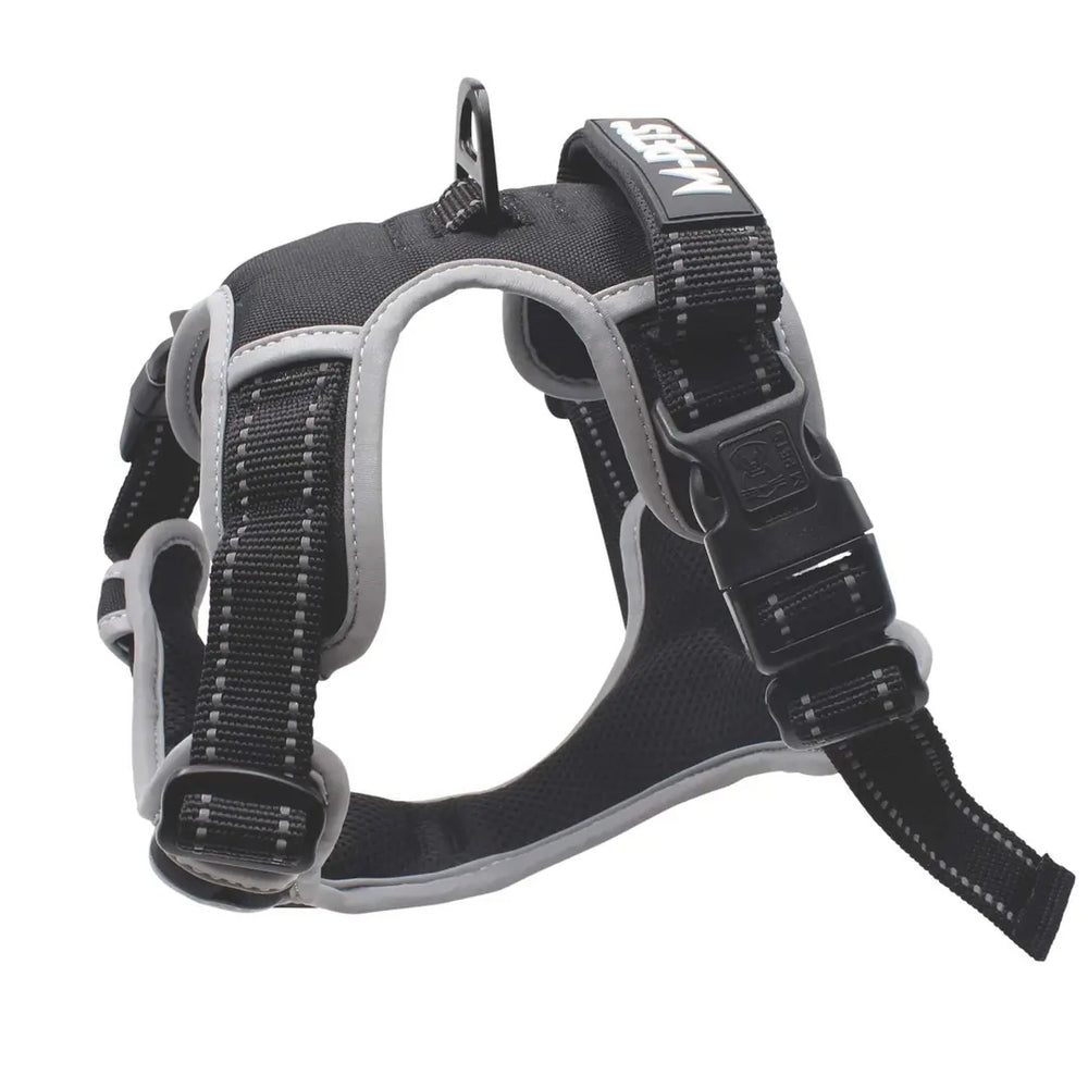M-Pets Hiking Soft Reflective Dog Harness Black Small