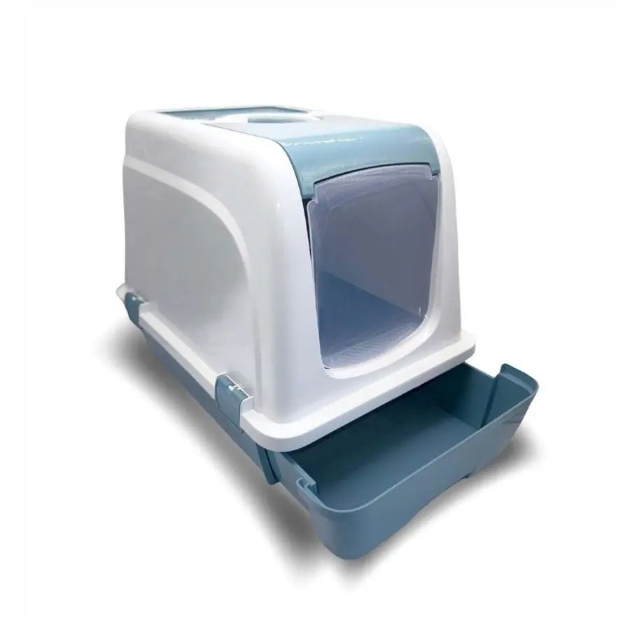 Senyayla Deluxe Covered Cat Litter Box with Drawer 55x47x35 cm