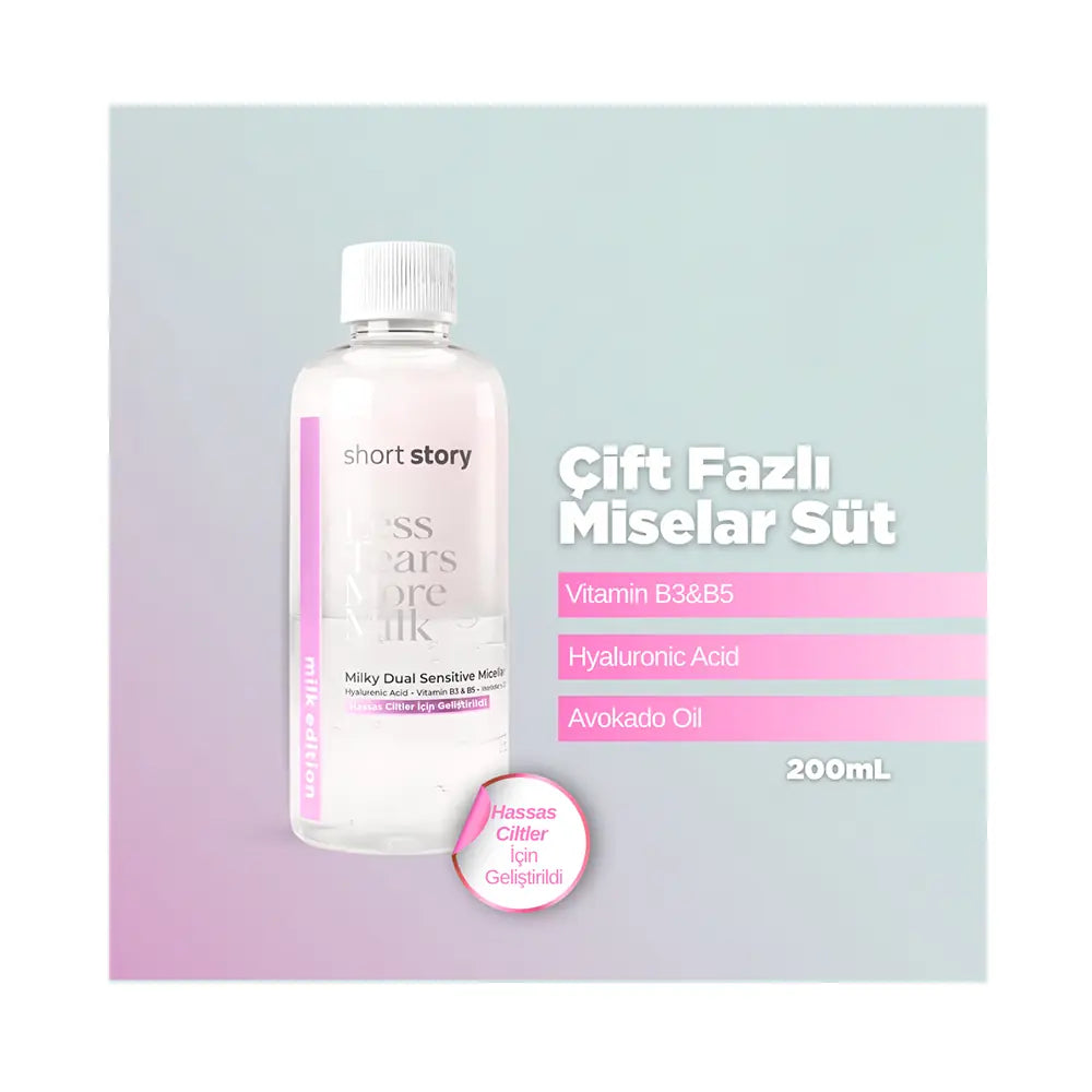Short Story Less Tears More Milk Dual-Phase Micellar Milk 200 ml