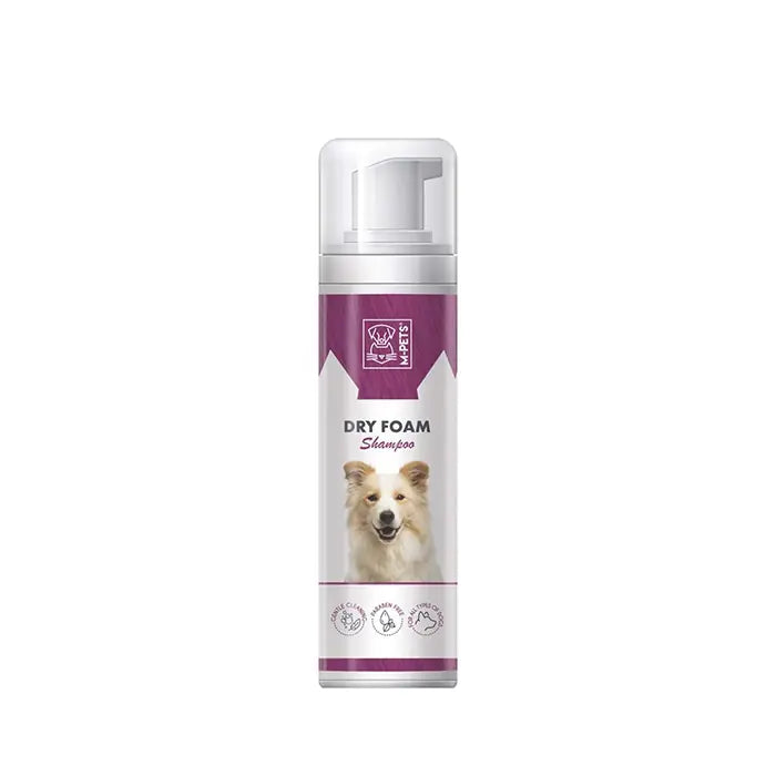 M-Pets Dry Foam Waterless Dog Shampoo for Easy Cleaning 230ml