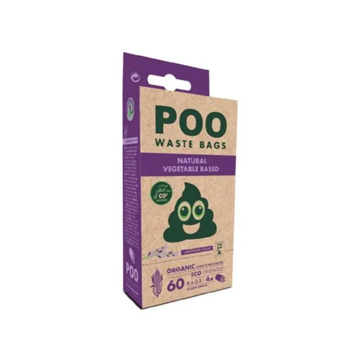 M-Pets Natural Lavender Scented Pet Waste Bags 15 Sheets 4 Pack