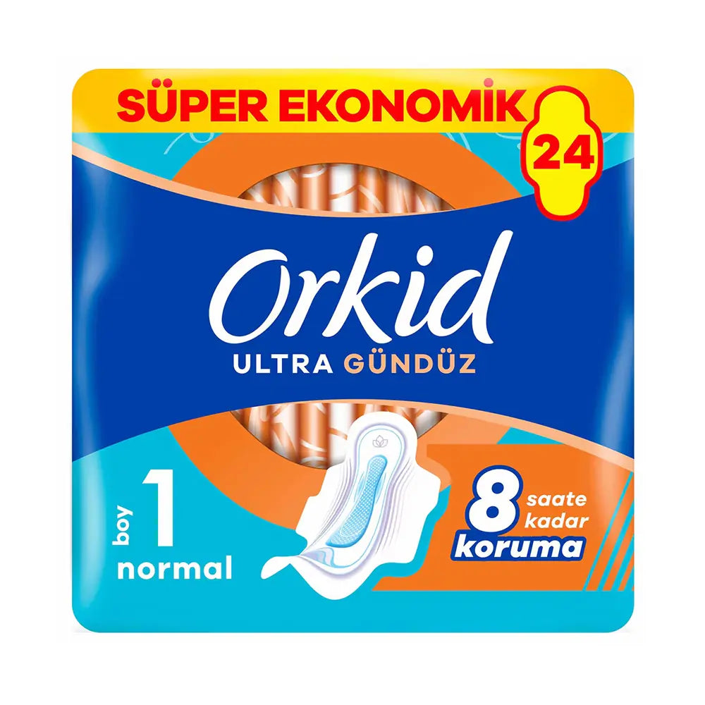 Orkid Ultra Extra Normal Pads with Leak Protection 24 Pack