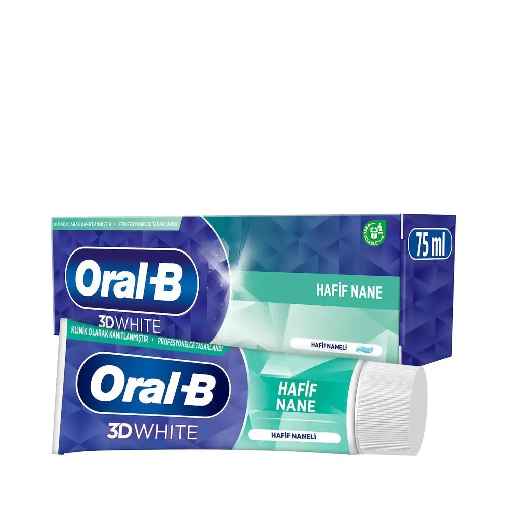 Oral-B Pro 3D White Mild Mint Whitening Toothpaste 75ml