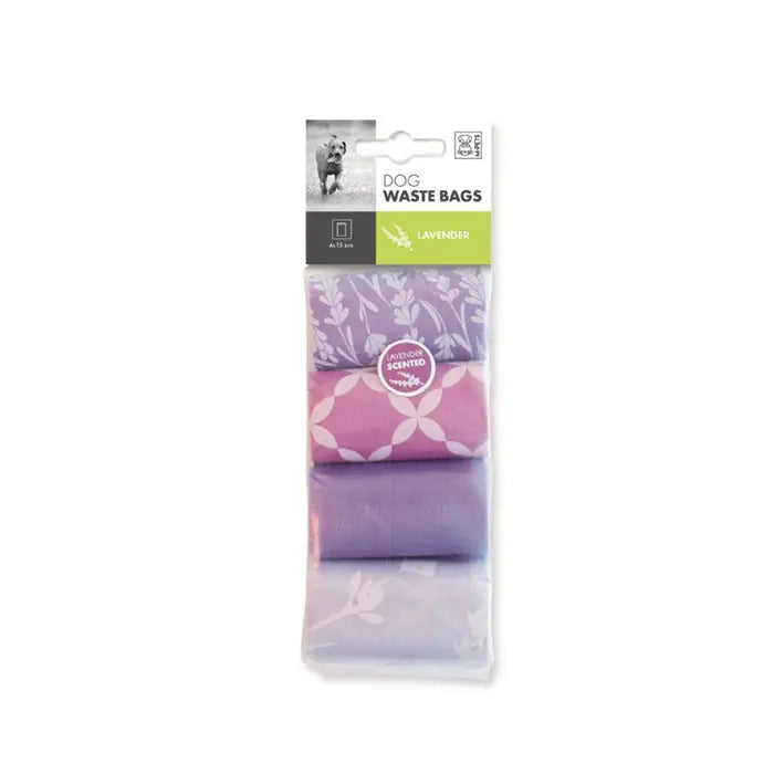 M-Pets Lavender Scented Dog Waste Bags 4-Pack 60 Count