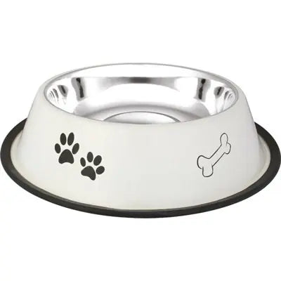 Oripet Patterned Stainless Steel Pet Bowl 8 oz