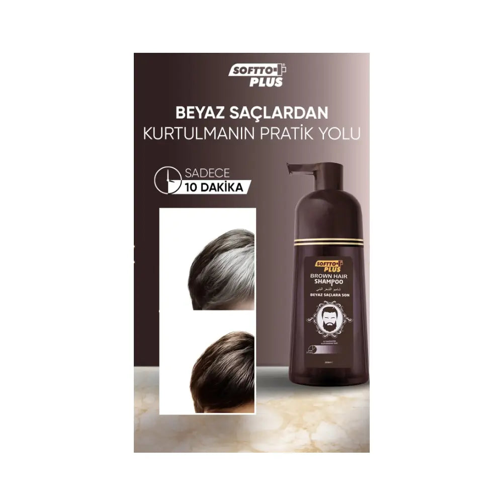 Softto Plus Brown Hair Shampoo for Color Care 350 ml