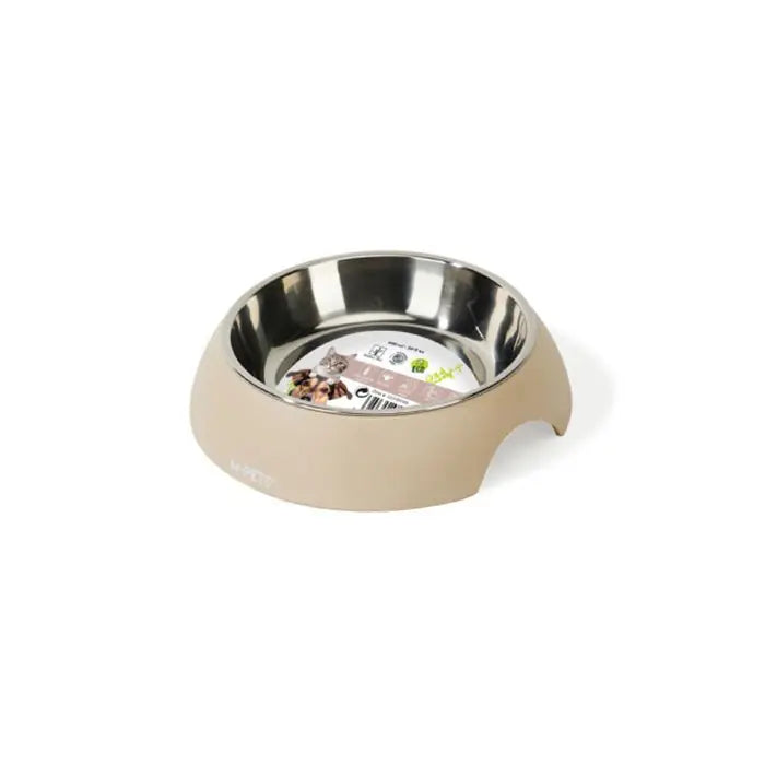 M-Pets Eco Bamboo Pet Bowl Sand Sustainable Feeding Dish 600ml