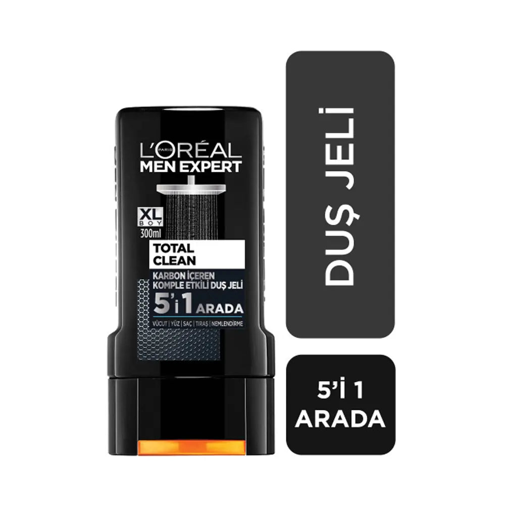 L'Oreal Paris Men Expert Total Clean Charcoal Shower Gel 300ml