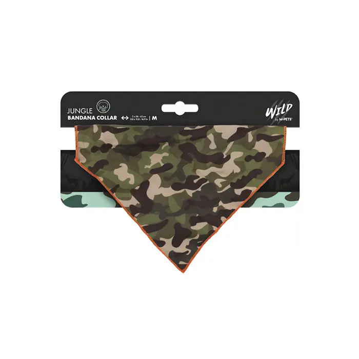 M-Pets Wild Jungle Dog Bandana Stylish Pet Accessory Medium