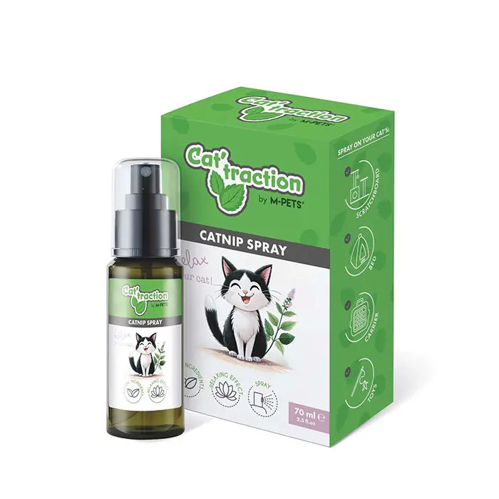 M-Pets Cat Traction Catnip Spray for Playful Behavior 70ml