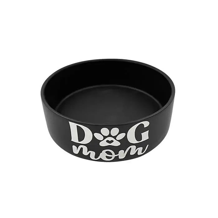 Sampaws Pet Food and Water Bowl Durable Black Design 400ml