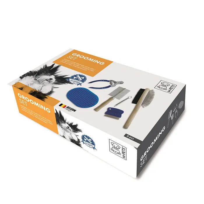 M-Pets Grooming Set for Dogs Essential Coat Care Kit