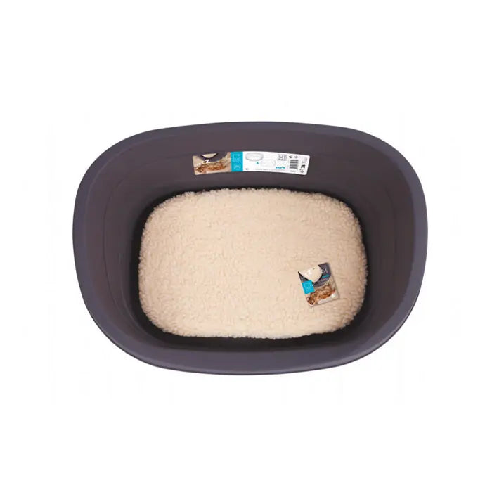 M-Pets Java Plastic Dog Bed with Cushion Small