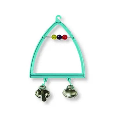 Living World Plastic Bird Perch with Bell Accessory 1 pc