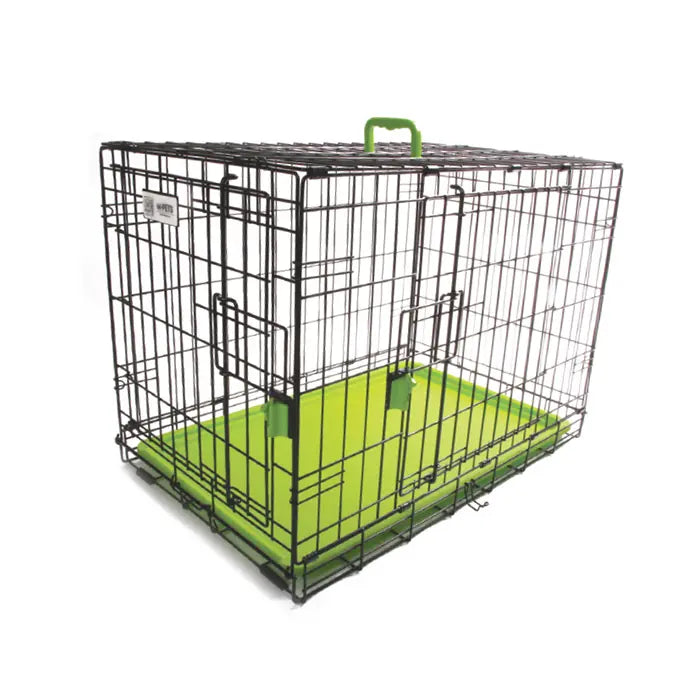 M-Pets Voyager Double Door XLarge Dog Crate Green 106x71x76cm