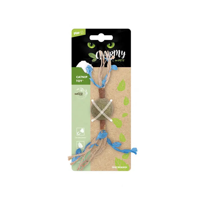 M-Pets Charmy Brancy Catnip Infused Blue Cat Toy 1 Count