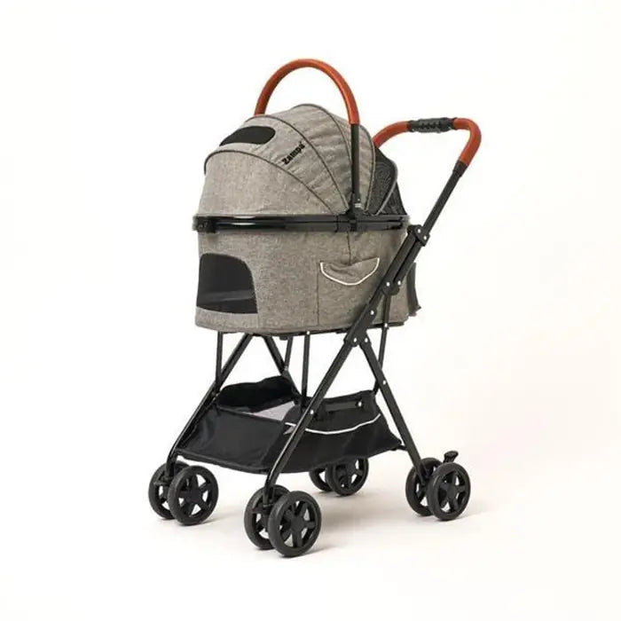 Zampa Bottas Pet Stroller for Cats and Dogs Grey 48x80x99cm