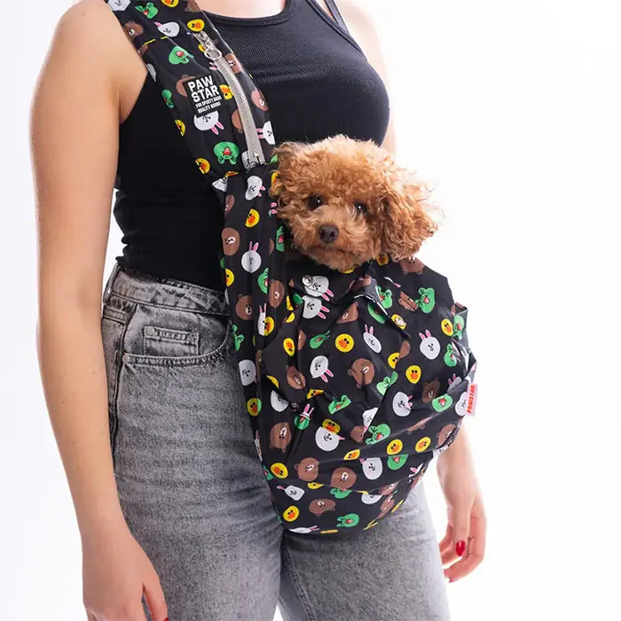 M-Pets Pawstar Osaka Smile Crossbody Pet Carrier Bag