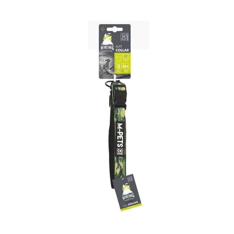 M-Pets Hiking Soft Camouflage Dog Collar Large