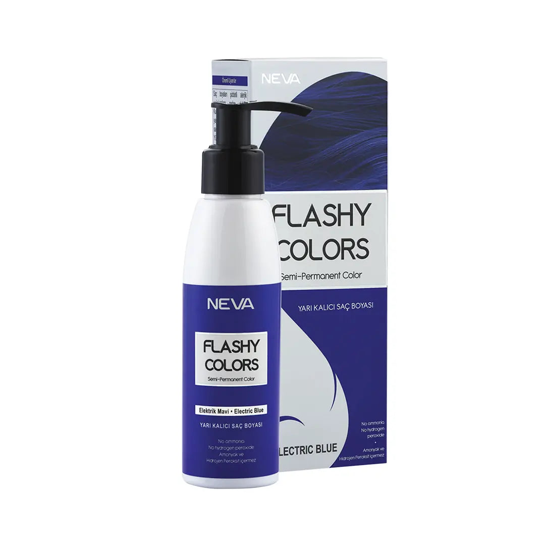 Neva Flashy Colors Hair Dye in Electric Blue 100 ml