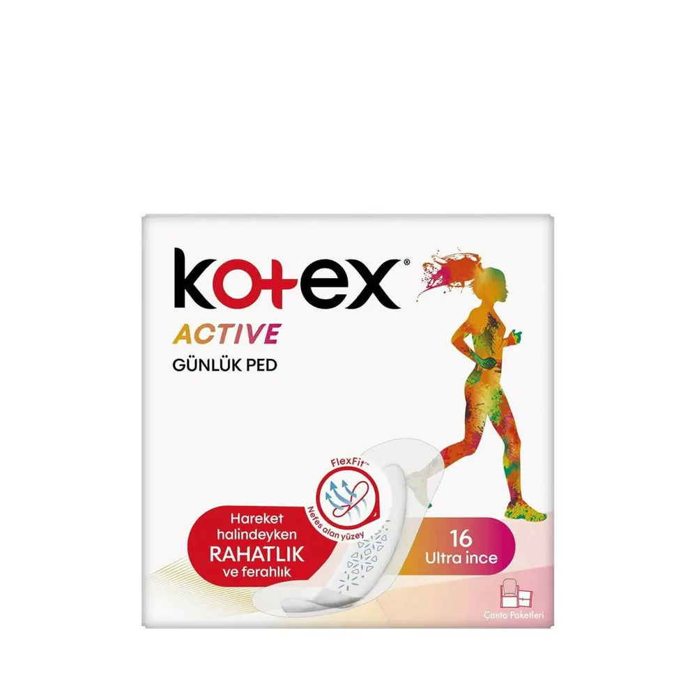 Kotex Active Daily Panty Liners for Freshness 16 Count