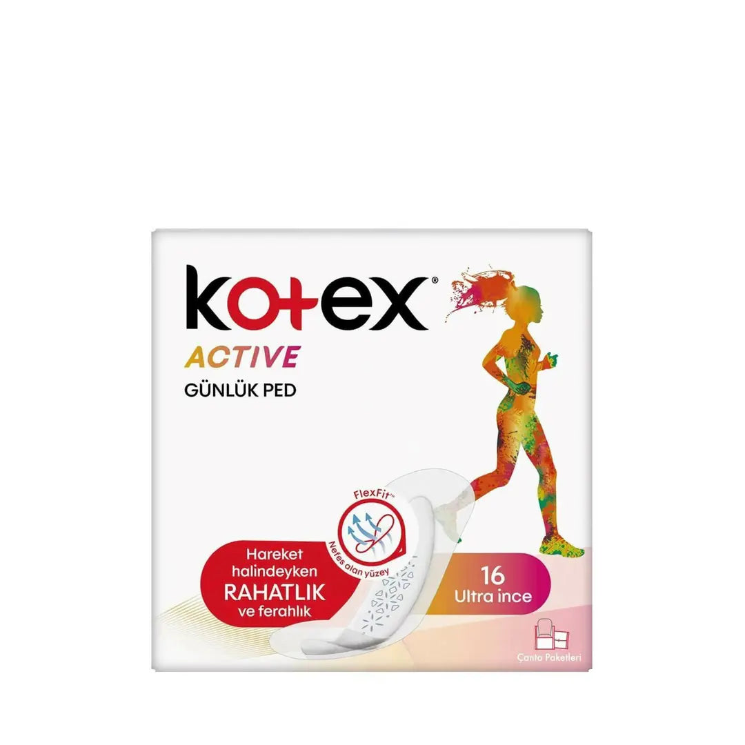 Kotex Active Daily Panty Liners for Freshness 16 Count