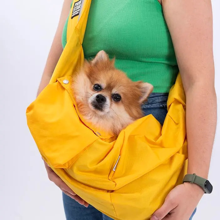 M-Pets Pawstar Yellow Crossbody Small Breed Dog Carrier Bag