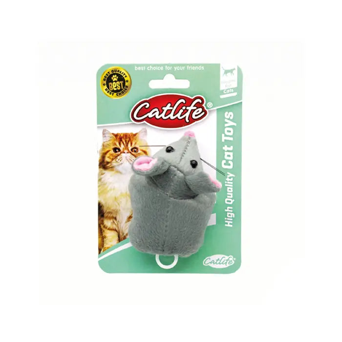 Catlife Blue Mouse Vibrating Cat Toy for Cats Play Time