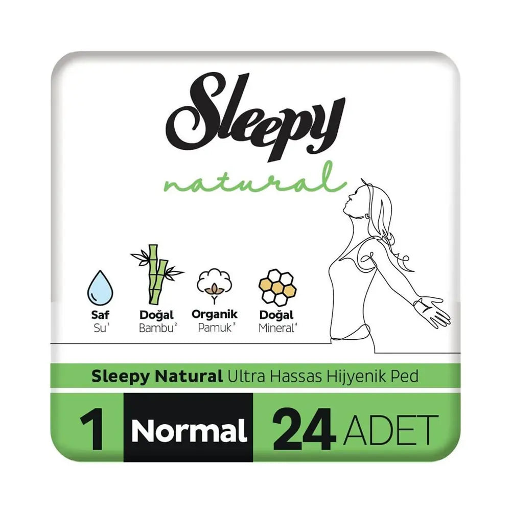 Sleepy Natural Normal Sanitary Pads for Daily Comfort 24 Pack
