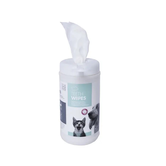 M-Pets Pet Dental Cleaning Wipes for Cats & Dogs 40 Count