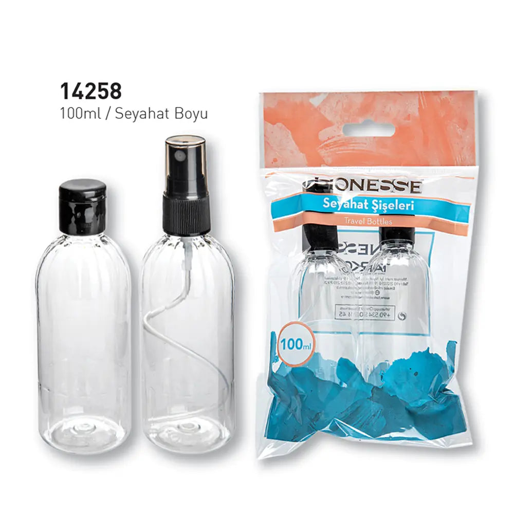 Lionesse 2-Piece Travel Bottle Set for Toiletries 100 ml